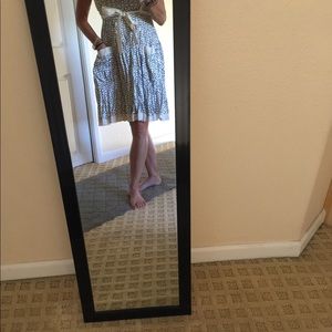 White black silk summer dress very comfortable